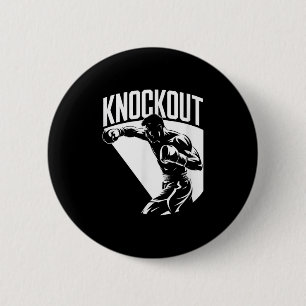 Knockout - Stolz, Ruhm, Meisterschaft Cool Boxen Button