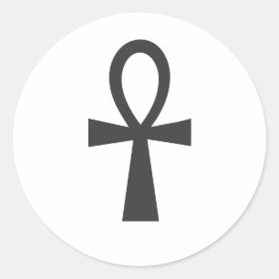 Knöh-Symbol des Lebens Runder Aufkleber