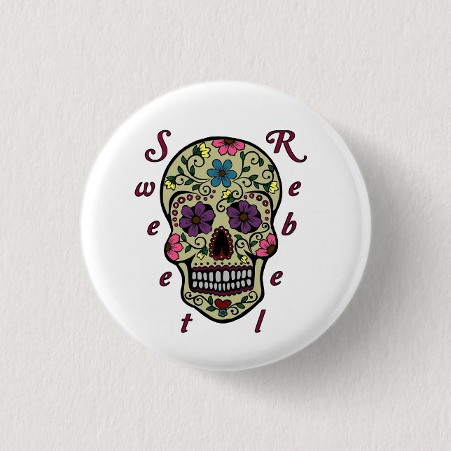 Knopf 1 1/4 Zoll - Bonbon-Rebell Button (Vorderseite)