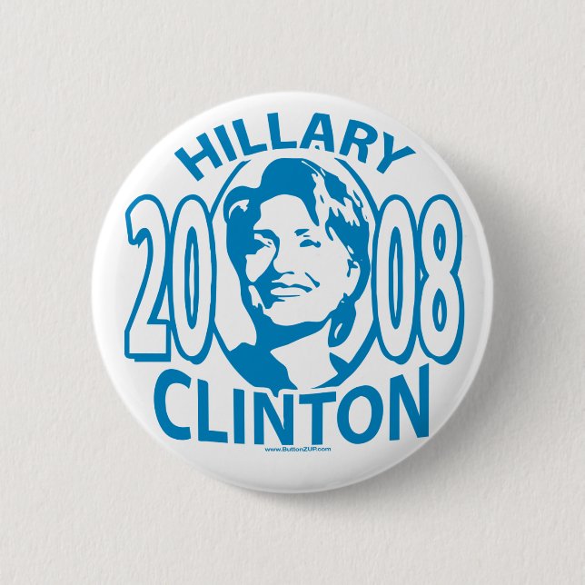 Knopf 2008 Hillary Clinton Button (Vorderseite)