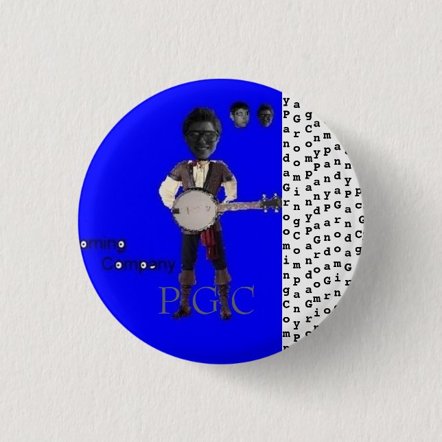Knopf 2 Panda Grooming Company Button (Vorderseite)