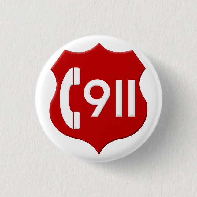 Knopf 911 button (Vorderseite)