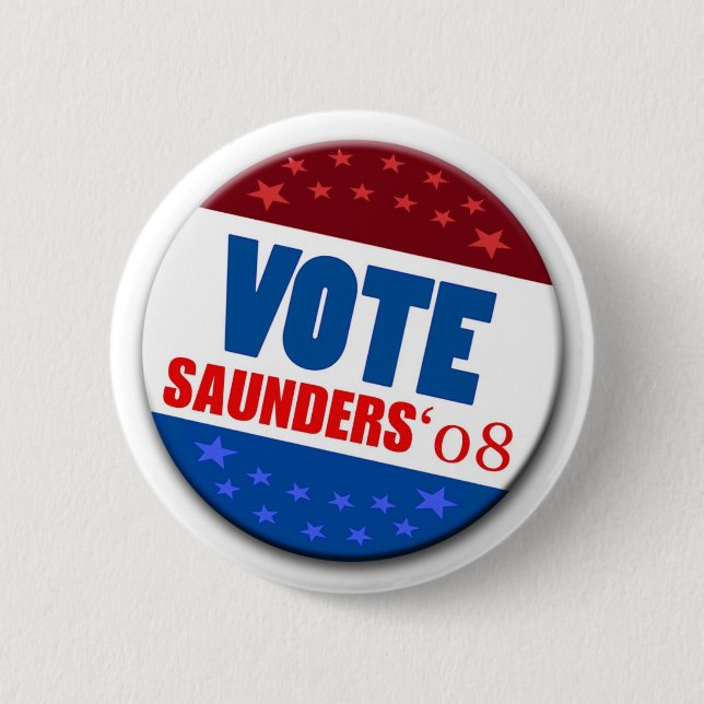 Knopf Abstimmungs-Saunders 08 Button (Vorderseite)