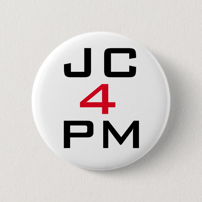 Knopf-Abzeichen Jeremy Corbyn "JC für P.M." Button (Vorderseite)