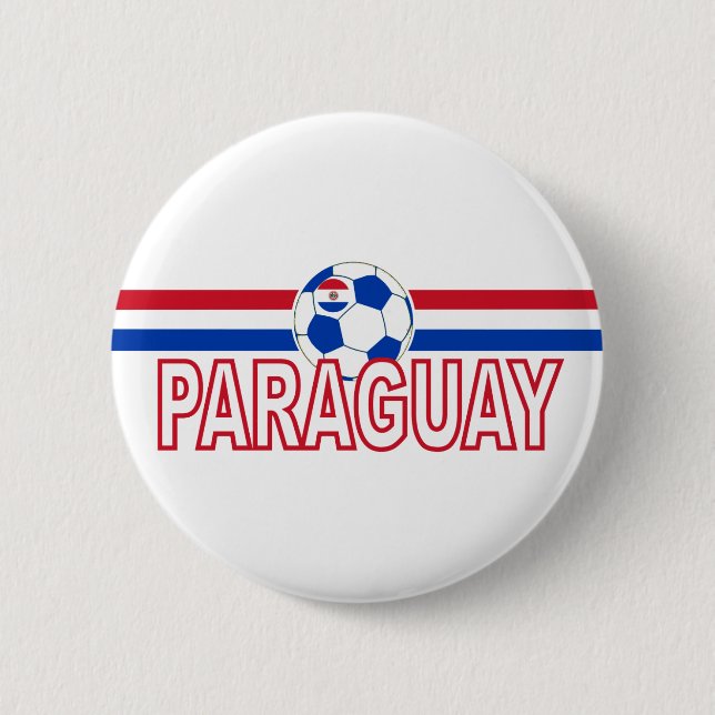 Knopf-Abzeichen Paraguay-Fußball Fußball-2010 Button (Vorderseite)