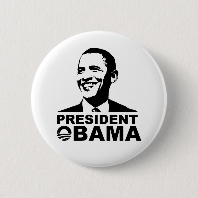 Knopf-Abzeichen Präsidenten Obama Button (Vorderseite)