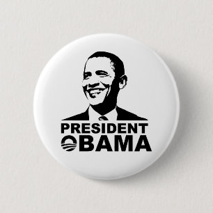 Knopf-Abzeichen Präsidenten Obama Button