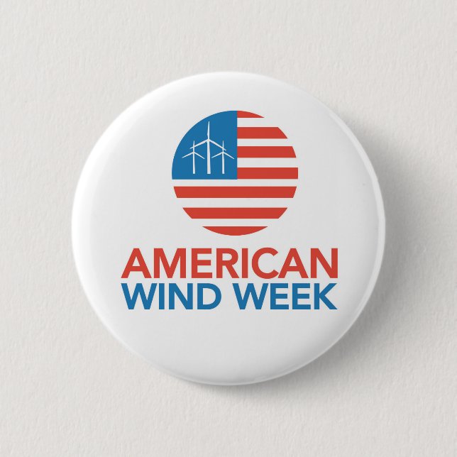 Knopf - amerikanische Wind-Woche Button (Vorderseite)