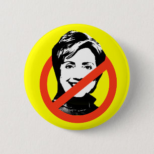 Knopf Anti-Hillary Clinton Button
