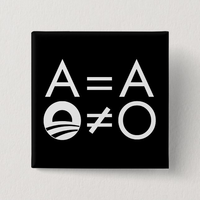 Knopf Anti-Obama Objectivist Button (Vorderseite)