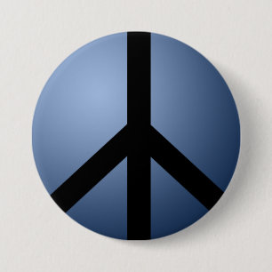 Knopf, Blue Peace Wählen Sie Ihre Größe und Form B Button