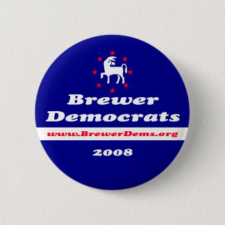 Knopf Brauer-Demokraten 2008 Button