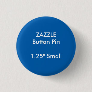 Knopf-Button BLAU ZAZZLE Gewohnheits-1,25" kleines Button