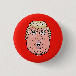 Knopf/Button des Donald- TrumpCartoongesichtes Button