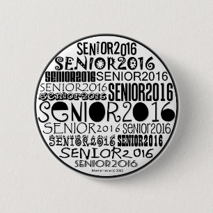 Knopf-Button des Senior-2016 Button
