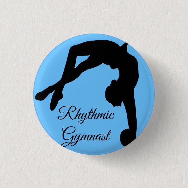 Knopf-Button "Gymnastgeschenke " der rhythmischen Button (Vorderseite)