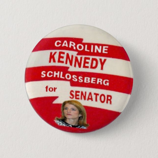 Knopf Caroline Kennedy Schlossberg Button (Vorderseite)