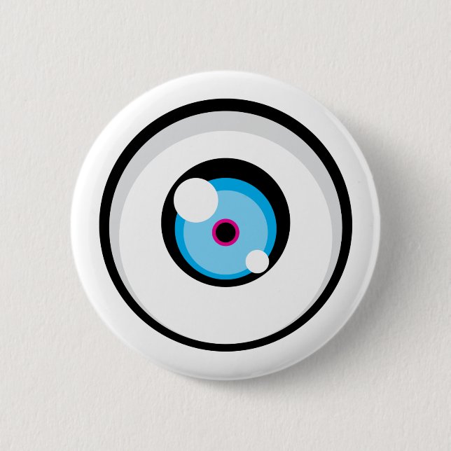 Knopf Cartoony Augen-03 Button (Vorderseite)