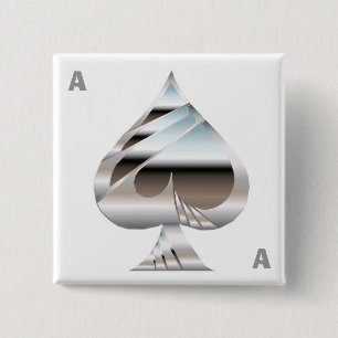 Knopf "Chrome Ace" Button