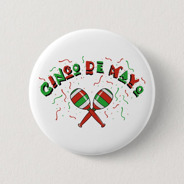 Knopf Cinco Des Mayo Button (Vorderseite)