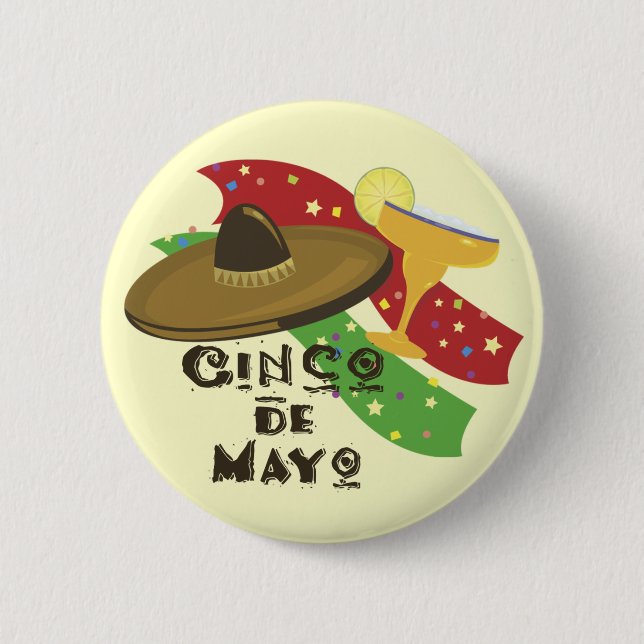 Knopf Cinco Des Mayo Button (Vorderseite)