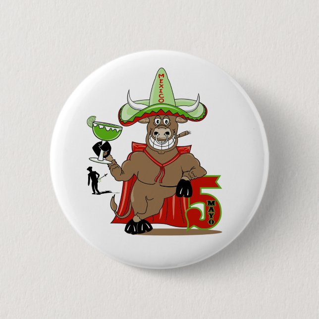 Knopf Cinco Des Mayo Button (Vorderseite)
