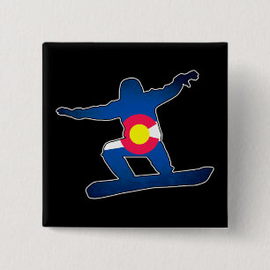 Knopf Colorado-Flagge Button
