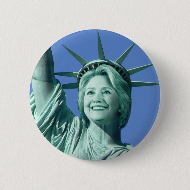 Knopf Damen-Liberty Hillary Clinton Button (Vorderseite)