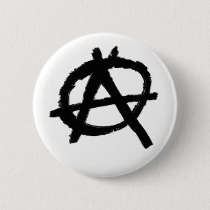 Knopf der Anarchie-(Schwarzes) Button