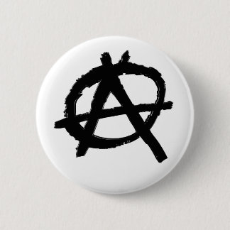 Knopf der Anarchie-(Schwarzes) Button
