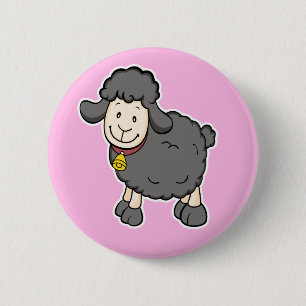 Knopf der schwarzen Schafe Button