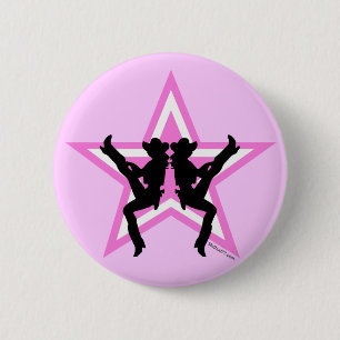 Knopf der Stern-Cowgirls-P Button