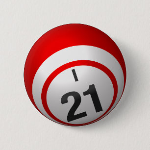 Knopf des Bingo I 21 Button