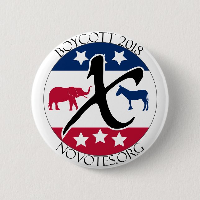 Knopf des Boykott-2018 Button (Vorderseite)
