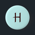 Knopf des Monogramm-H Button<br><div class="desc">Monogramm-Knopf</div>