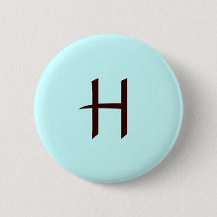 Knopf des Monogramm-H Button