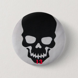 Knopf des Schädels 13 Button
