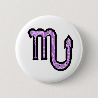 Knopf des Skorpions-Symbols (Art 1_purple) Button