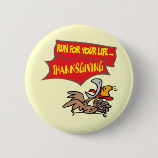 Knopf - die Erntedank-Türkei-Lauf Button