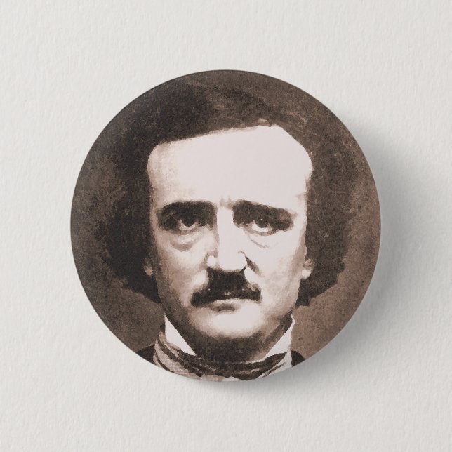 Knopf Edgar Allen Poe Button (Vorderseite)