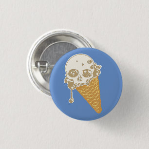 Knopf "Evil Ice Creme Cone" Button