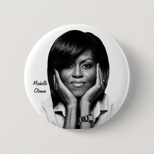 Knopf FIRST LADY-MICHELLE OBAMA Button (Vorderseite)