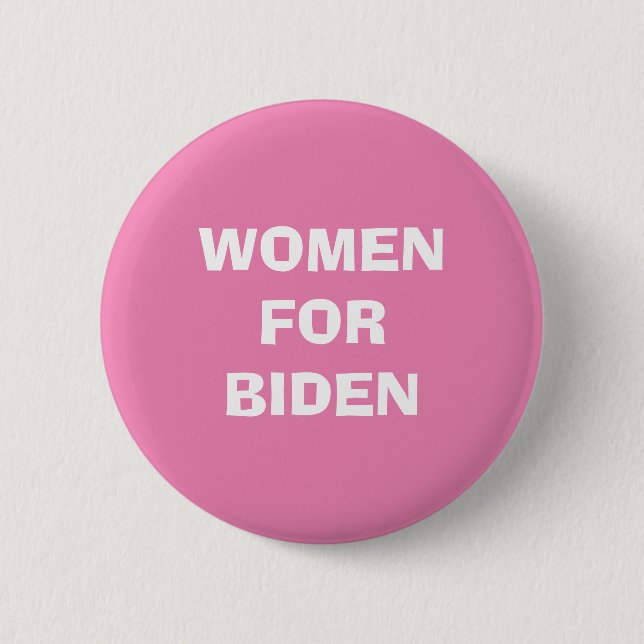 Knopf "Frauen für den Biden Pink-Präsidenten" Button (Vorderseite)