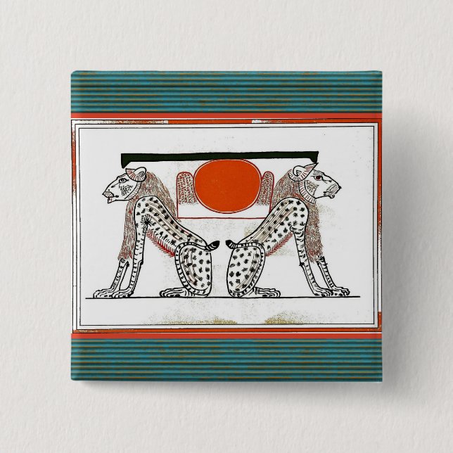 Knopf für ägyptische Götter Button (Vorderseite)