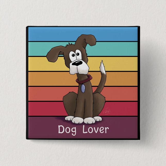Knopf für den Hund Button (Vorderseite)