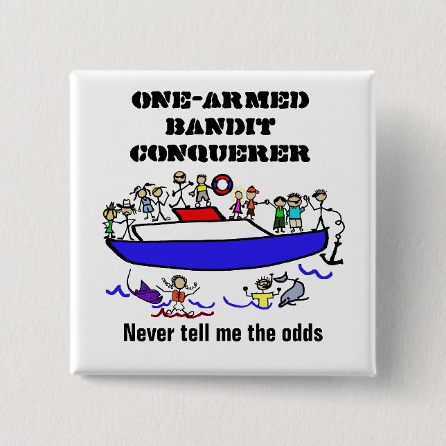 Knopf für den Sieger des Schlitz-Spiel-Marathons Button (Vorderseite)