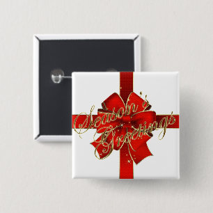 Knopf für die glühende Weihnachtsblume Button