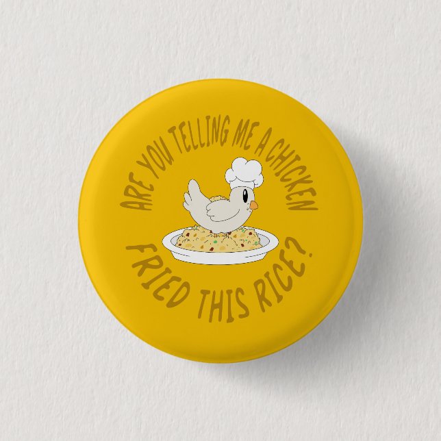 Knopf für gebratenen Chicken Button (Vorderseite)