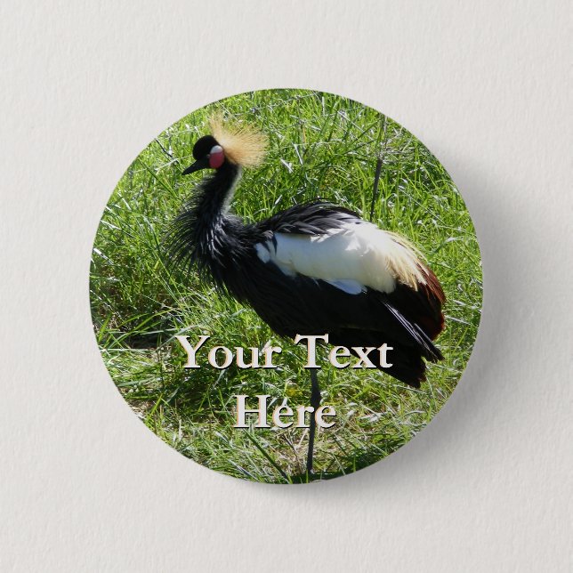 Knopf für graue Krane Button (Vorderseite)