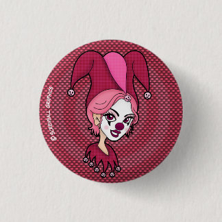 Knopf für rosa Jester (klein) Button